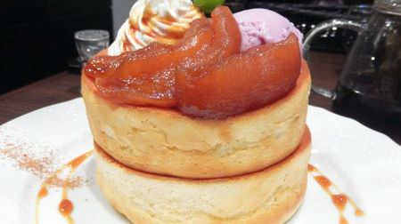 It's worth the wait for 20 minutes! Hoshino coffee shop "Caramel apple souffle pancake" is very delicious--winter only