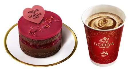 Lawson x Godiva's Valentine is "Chocolat Cake Raspberry"! Drink "Chocolat Cafe"