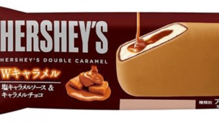 Caramel Melting ice cream "Hershey W Caramel" looks delicious! Two layers of chocolate for a crispy texture