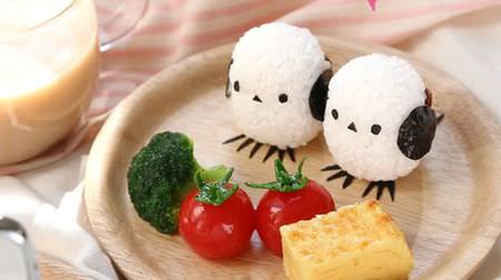 "Food sample stand (Shimaenaga rice ball plate)" is too cute! --Shimaenaga rice balls support smartphones