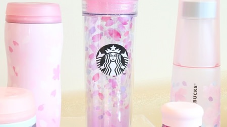 Pastel-colored cherry blossom goods on Starbucks! The first theme of "Rin" from mugs to tumblers to pouches