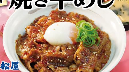 Matsuya, the last spring plan of Heisei! "New grilled beef rice with plenty of meat" --with a spicy and sweet sauce