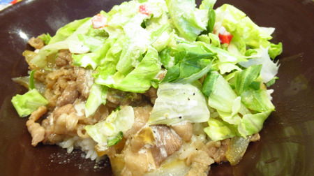 【実食】すき家「シーザーレタス牛丼」期待以上のシャキシャキ感と甘い牛肉がぴったり！