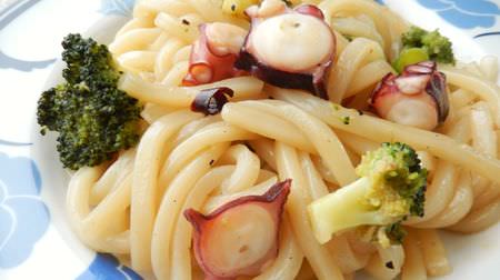 Easy recipe "Udon Noodles Peperoncino Style" too good! Spicy garlic and chili pepper
