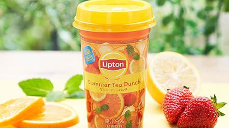I'm curious about two new Lawson drinks from Lipton! "Fruit In Tea Green" & "Summer Tea Punch"