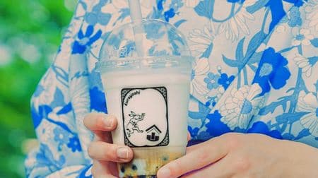 A cup with a bird and beast caricature motif shines--Sugar-free "Amazake Tapioca Milk" is now available in Kurayoshi Yurakucho