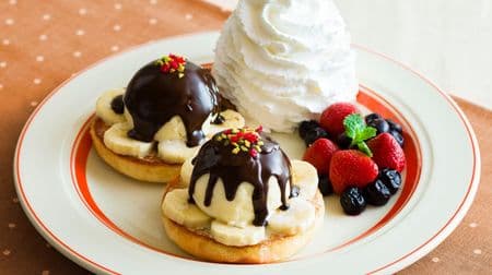 Eggs'n Things "Fruit and Vanilla Ice Sweets Benedict" Limited to stores--New sensation "Hiyaatsu" Sweets Benedict