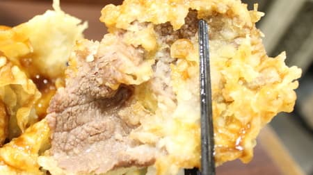 【実食】貴重なミスジ肉の天ぷら!!てんや「すて～きなビーフ天丼」は牛肉のうまみが衣からじゅわっ