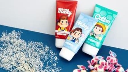 Peko-chan x Aqua Shabon 2nd! Introducing 3 cute hand creams--with the popular "milky" scent