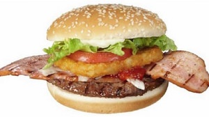 Burger King's "Autumn Appetite" menu, including the giant bacon "Wapper"