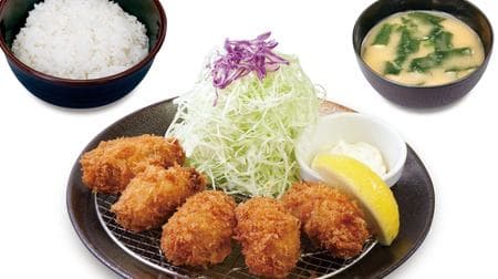 松のやに広島県産「カキフライ定食」--期間限定でライス大盛が無料に