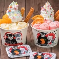 熊本のお菓子ぎっしりの「くまモンの熊本ロールアイス」―ロールアイスクリームファクトリー