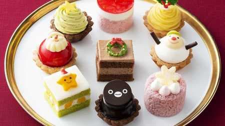 Store-limited "Suica's Penguin Christmas Party" From Ginza Cozy Corner-"Shinkansen Komachi" Cake with candles