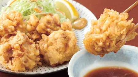 It's not fried chicken! "Toriten set meal" in Yayoiken-Reproduces Oita's local cuisine