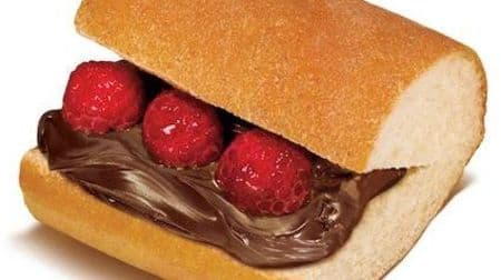 New "Chocolat & Raspberry" on the sweet sandwich of the subway topic! Rich chocolate melts smoothly