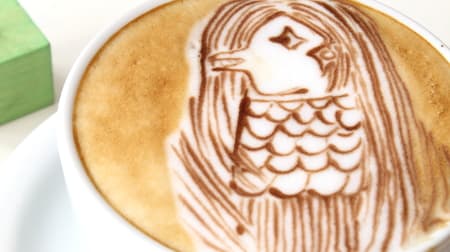 [Tasting] I tried drinking the youkai "Amabie" as latte art! ― At Harajuku Reissue, Tokyo