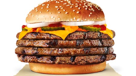 Big! "Super One Pound Beef Burger" for Burger King-Wapper Junior Half Price!