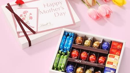 "Pick & Mix Gift Collection" for Mother's Day from Linz-40 kinds of chocolates to choose from!