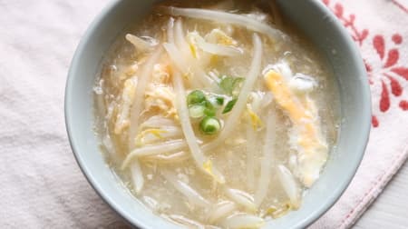 [Recipe] Easy & Saving "Chinese-style bean sprout soup" is full of sesame oil-even with fried rice and fried chicken ♪