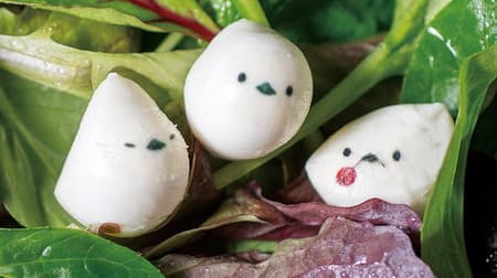 "Eatable art of long-tailed tit" is super cute! Summon a "snow fairy" by sticking it on rice balls or Daifuku