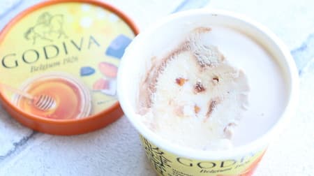 [Tasting] 7-ELEVEN limited Godiva ice cream "honey almond and chocolate sauce" is excellent! A little adult taste of honey x almond