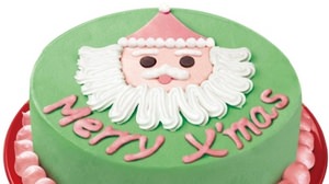 It's like a tree! Celebrate Christmas with a pop Santa face cake--Books open at BEN & JERRY'S