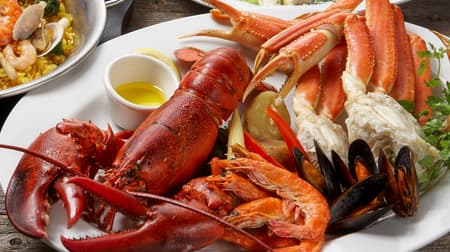 "Red Lobster" is now available for delivery! Assorted seafood and paella!