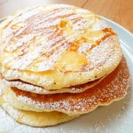 【簡単レシピ】ホットケーキミックスに「白玉粉」でパンケーキがモッチモチに！贅沢なおうちカフェ気分が楽しめる！