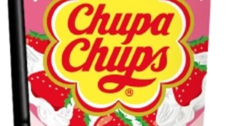 Chupa Chups for drinks! Strawberry fluffy "Chupa Chups Strawberry Cream"
