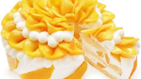 カフェコムサ7月の限定ケーキは「沖縄県産『完熟マンゴー』のショートケーキ」！とろけるような濃厚な甘さ