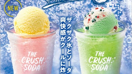 "The Crash Soda" for Thirty One! Excitingly cold with soda x shaved ice x ice cream