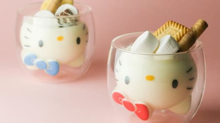 Hello Kitty's "Double Wall Glass" --When you pour a drink, Kitty's face becomes clear!