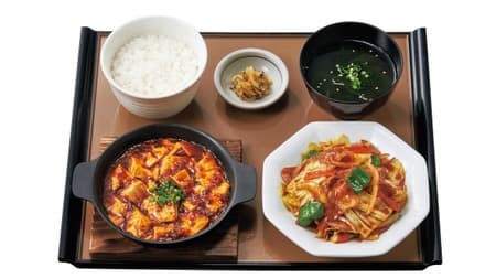 Authentic Chinese food with double side dishes at Yayoiken! "Twice-cooked meat and mapo tofu set meal" "Levanilla fried and fried chicken set meal"