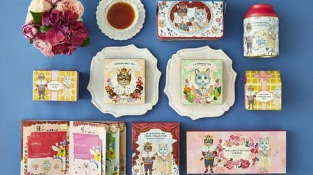 Cute cat design! Afternoon tea to autumn limited "Maron milk tea" and "Tea langue de chat"
