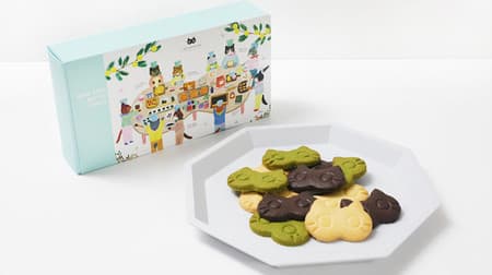 "Neko Neko Butter Cookie" from the popular Neko Neko series --Three-colored cat-shaped cookie