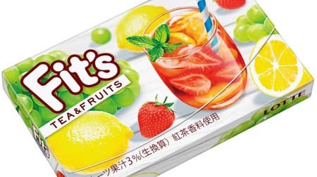 Appeared from "Fit's [Tea & Fruit]" and "Fit's Gummy [Gotsun to Funyan] Grape & Peach" Lotte