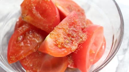 "Tomato with sesame sauce" recipe that brings out the freshness with fragrance! For relief of unsweetened tomatoes