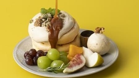 フリッパーズに「奇跡のパンケーキ オータムフルーツ＆キャラメルミルクティー」！3サイズから選べる