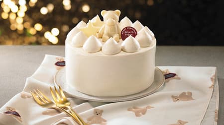 The first Christmas cake from Gelato Pique "White Christmas Bear Tea Cake"