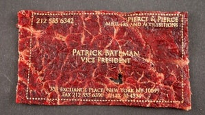 Don't talk on an empty stomach !? An “edible business card” made of beef jerky
