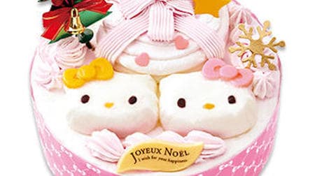 Check out all 6 Fujiya character Christmas cakes! --"KITTY & MIMMY Good Friends Christmas" etc.