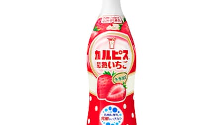 "Calpis ripe strawberry" for a limited time --Juice of ripe strawberry full of sweet scent