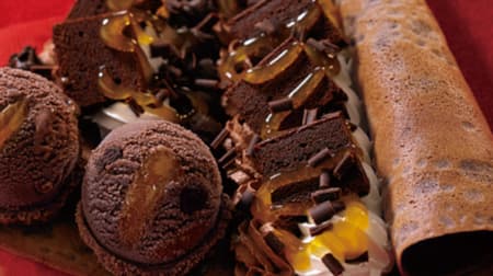 「ザッハトルテ＆アイスクリーム」サーティワン冬の新作クレープ！「チョコレートケーキの王様」とアイスをいちどに