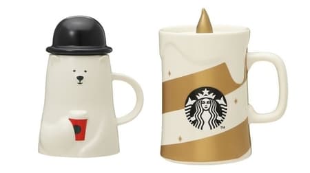 Summary of Starbucks holiday tumblers and mugs! Cute polar bear and ribbon design