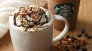 Starbucks launches "Cafe Mocha" with slightly salty pretzels--Winter limited product only in Japan