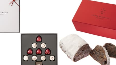 Pierre Marcolini with "Christmas Collection" and "Stollen" with cacao!