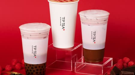 Limited time offer "Tapioca Chocolat Berry Latte" from TP TEA --- "Chocolat Berry Latte"