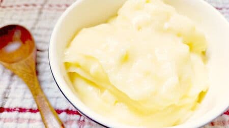Easy "custard cream" recipe in the microwave! Just mix the ingredients and chin to make it smooth ~