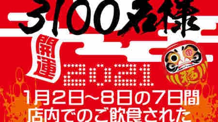 Mokotanmen Nakamoto "Good luck! New Year's gift ticket" Chance to win a prize at the beginning of the year