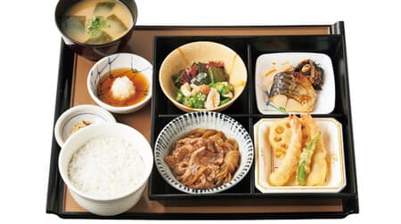 やよい軒「やよい御膳」4種の多彩な“和”のおかず！人気の牛肉のすき焼きや天ぷらなど